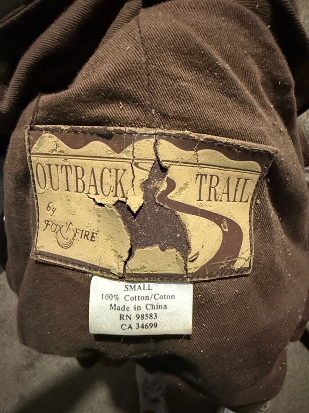Outback Men’s low-ride Brown Duster Coat - Picture 3 of 3